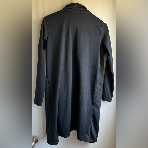 EUC Boohoo Black Drape Cardigan - Picture 2 of 3